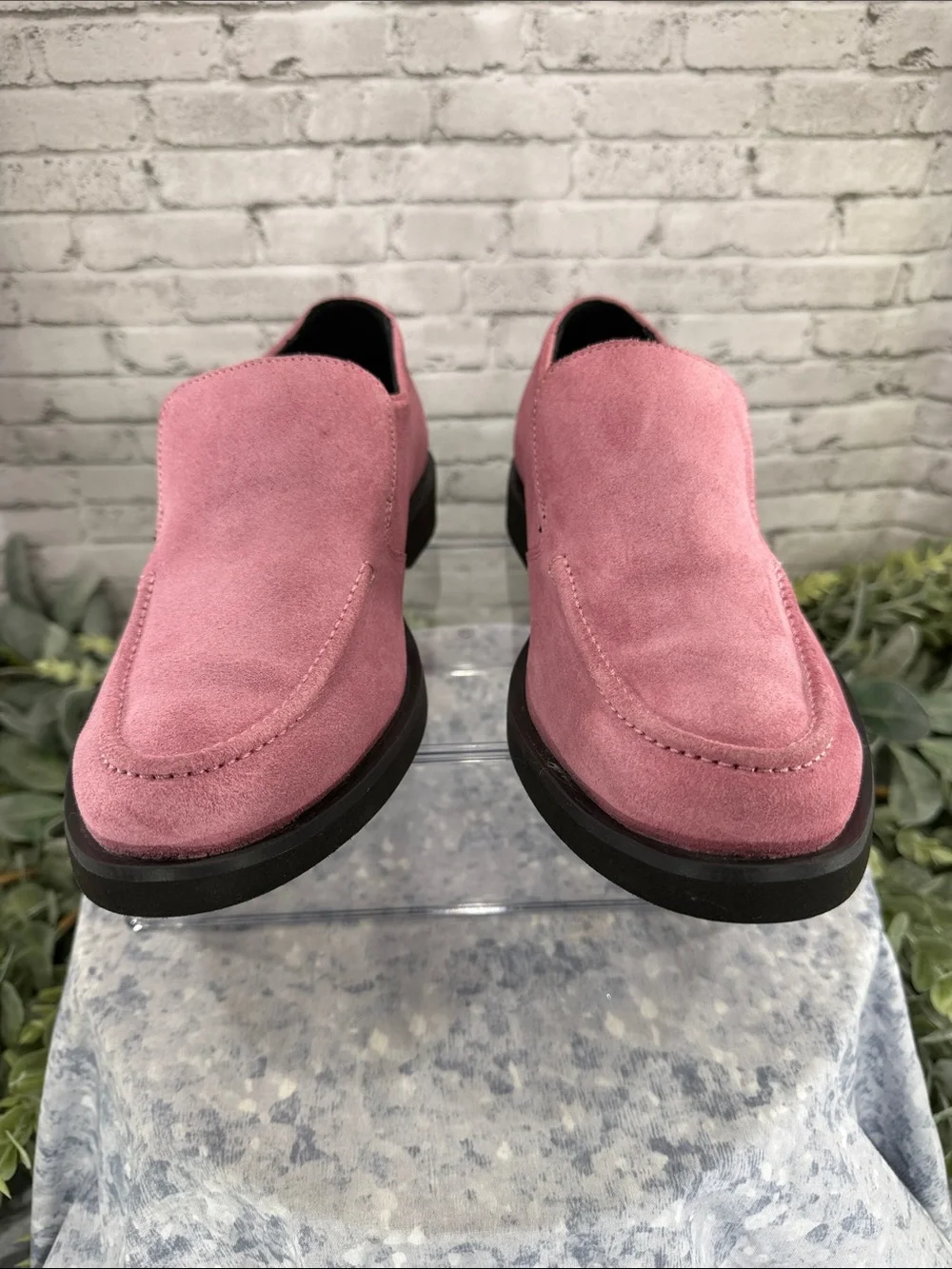 HUSH PUPPIES x ELVIS - Rare Pink Suede Round Toe Casual Loafers - Mens 7M 🩷 EUC
